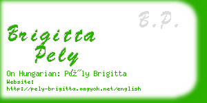 brigitta pely business card